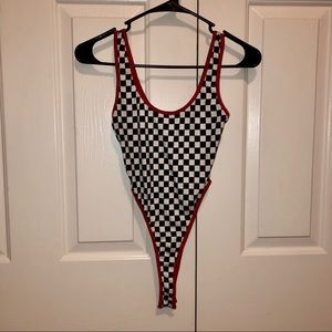 Checkered Body Suit